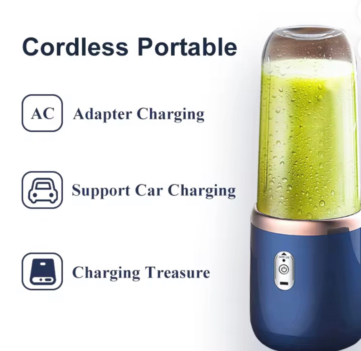 LICUADORA PORTATIL RECARGABLE USB